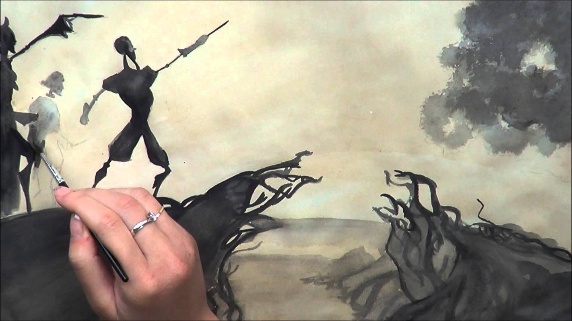 1920x1080 The Tale Of The Three Brothers' Speed Painting {Harry Potter - Tale Of The Three Brothers Painting