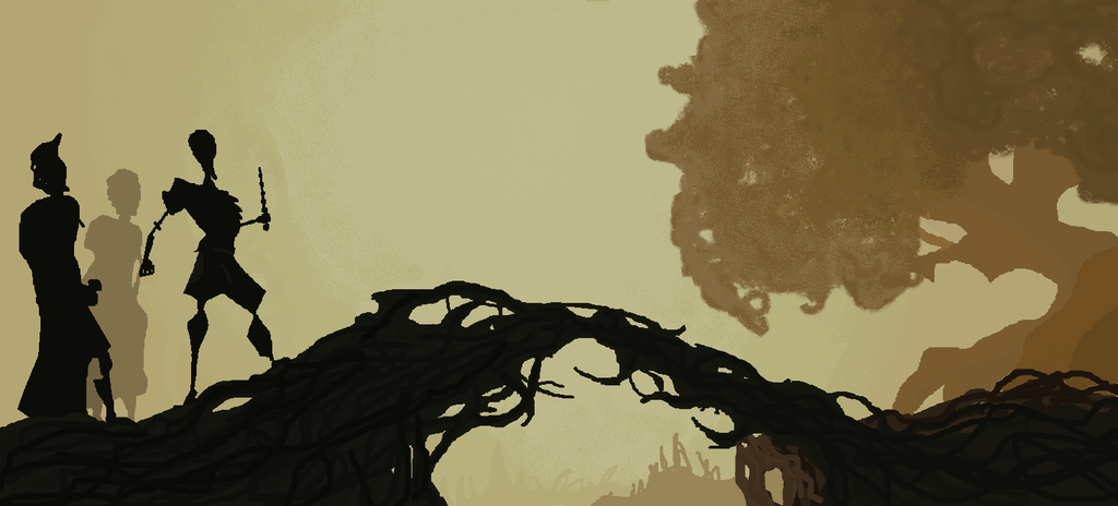 1024x464 The Tale Of The Three Brothers Ms Paint By Cavers - Tale Of The Three Brothers Painting