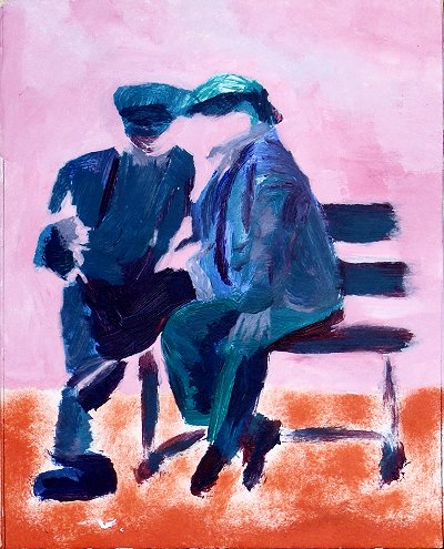 400x495 Painting Seated Men [ Irish Kc ] Kansas City Irish Festivals - Talking Painting