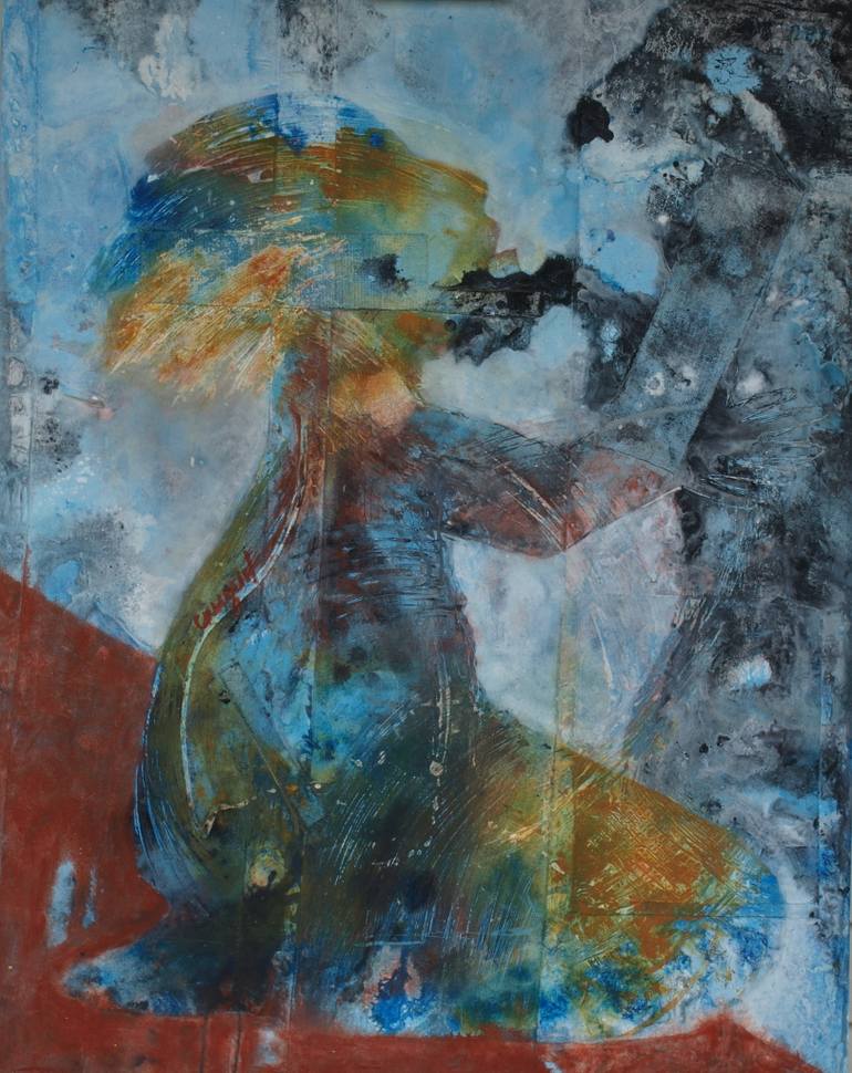 770x970 Saatchi Art Talking With A Friend Painting By Inna Skidan - Talking Painting