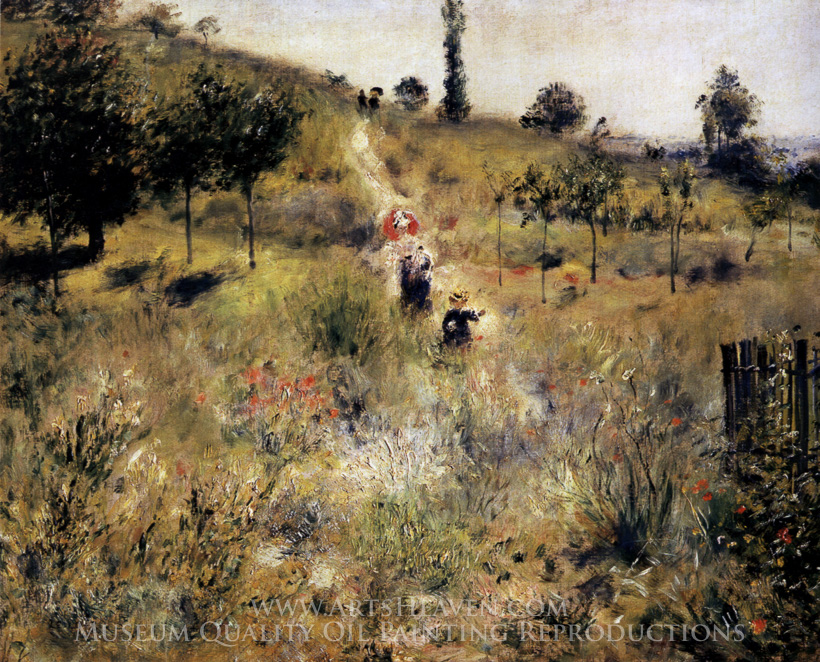 820x662 Reproduction Painting Pierre Auguste Renoir Path Leading Through - Tall Grass Painting