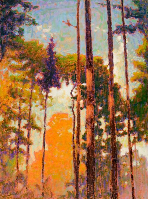 500x671 Rick Stevens Art Tall Pines Ii Paintingdrawing Ii - Tall Pines Painting