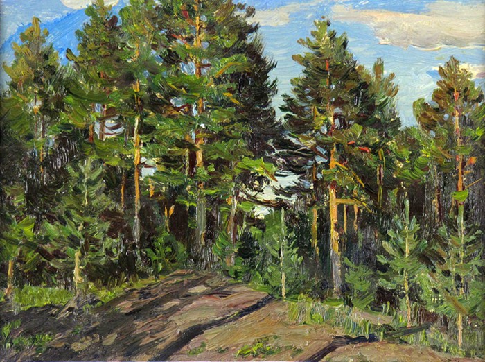 700x522 Tall Pines, Summer - Tall Pines Painting