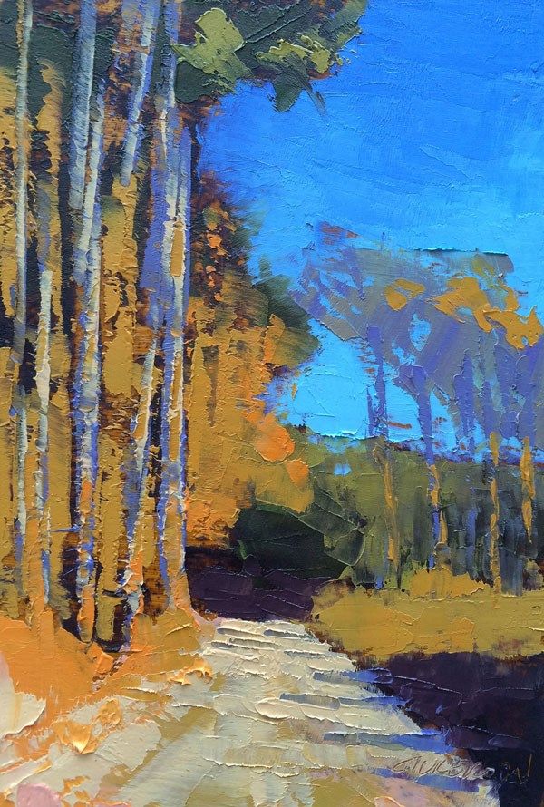 600x890 Tall Pines, Winter Original Fine Art By Mary Gilkerson Painters - Tall Pines Painting
