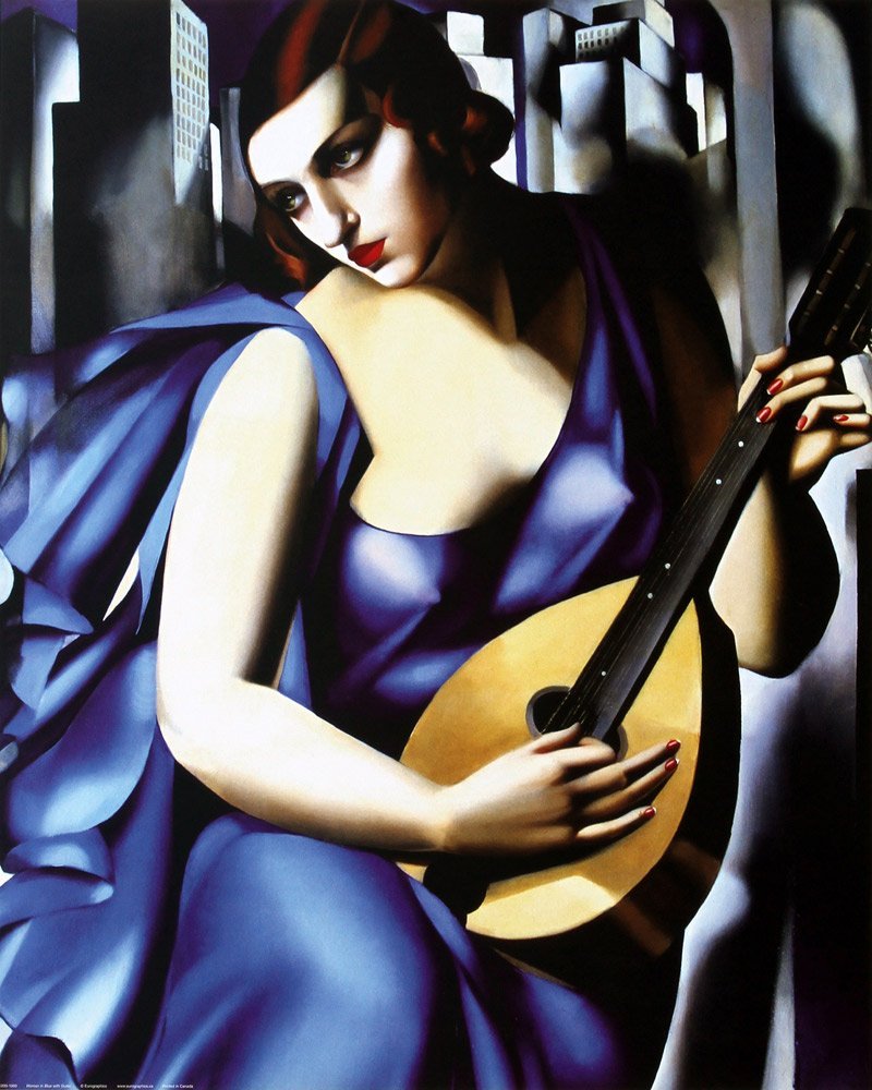 800x1000 The Musician By Tamara De Lempicka - Tamara Lempicka Painting