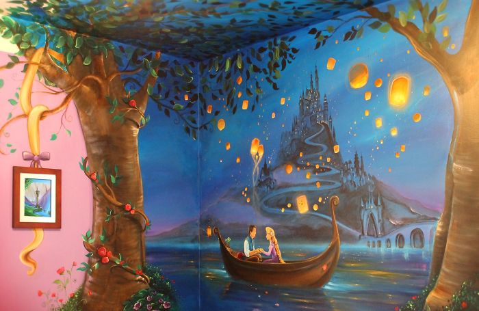 700x455 I Painted A Disney - Tangled Painting