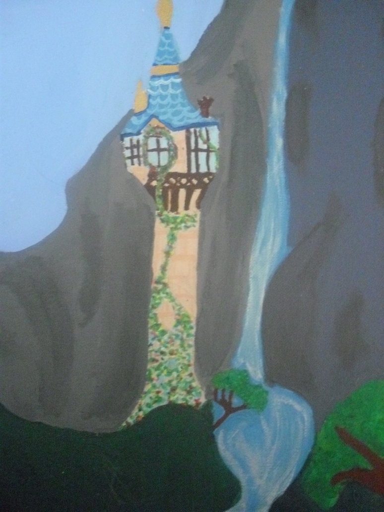 774x1032 Painting - Tangled Tower Painting