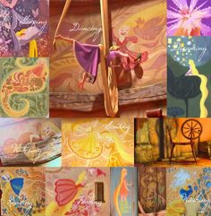 236x241 Rapunzel's Wall, Claire Keanea A Cool Idea For A Hand Painted - Tangled Tower Painting
