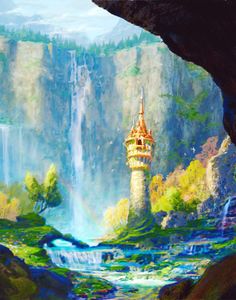 Tangled Tower Painting at PaintingValley.com | Explore collection of ...