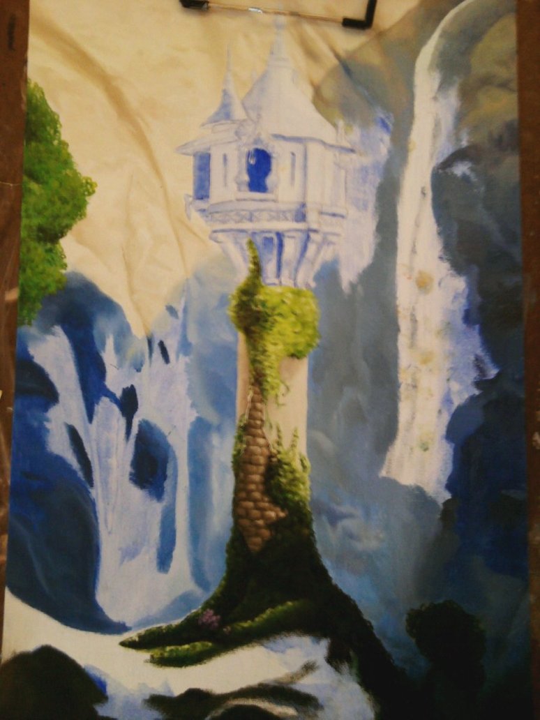 774x1032 Tangled Tower Wip By Superawesomefoxyhot - Tangled Tower Painting