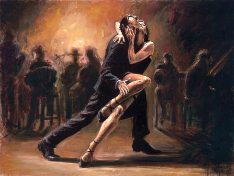 800x600 Tango Paintings Tangoforge - Tango Dancers Painting