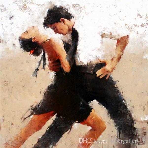 600x600 2018 Framed Tango Dancers,hand Painted Modern Impression Art Oil - Tango Dancers Painting