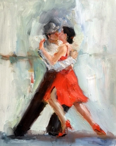 475x600 Tango Love - Tango Dancers Painting