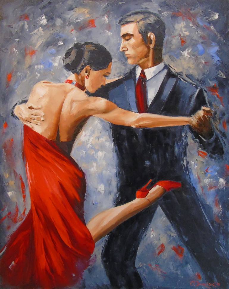 770x970 Saatchi Art Argentine Tango Painting By Olha Darchuk - Tango Painting