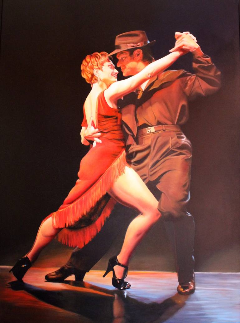 770x1035 Saatchi Art Tango Painting By Trinidad Ball - Tango Painting