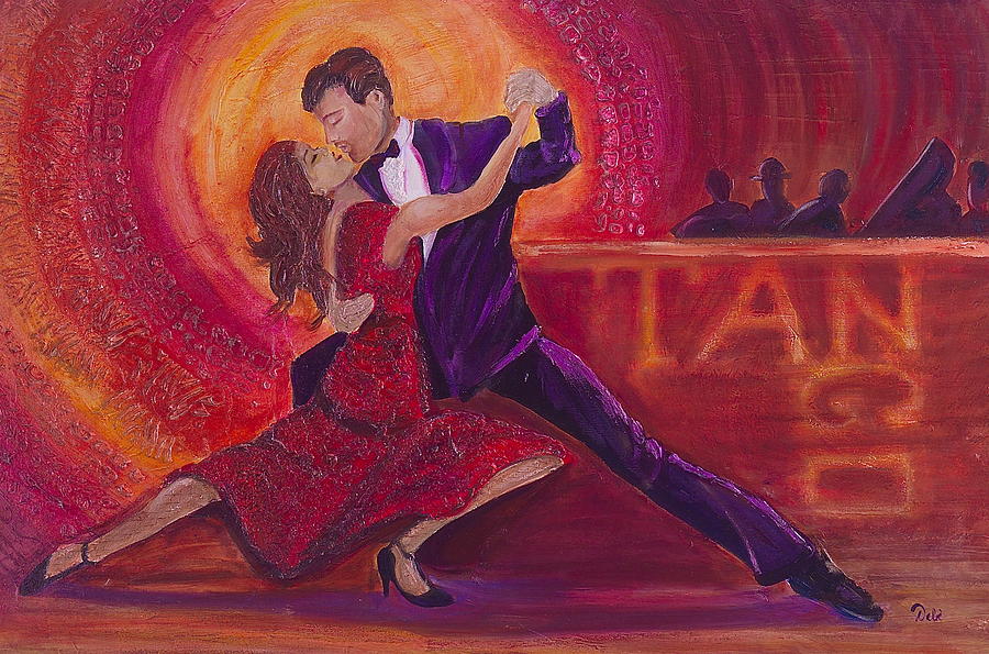 900x595 Tango Painting By Debi Starr - Tango Painting