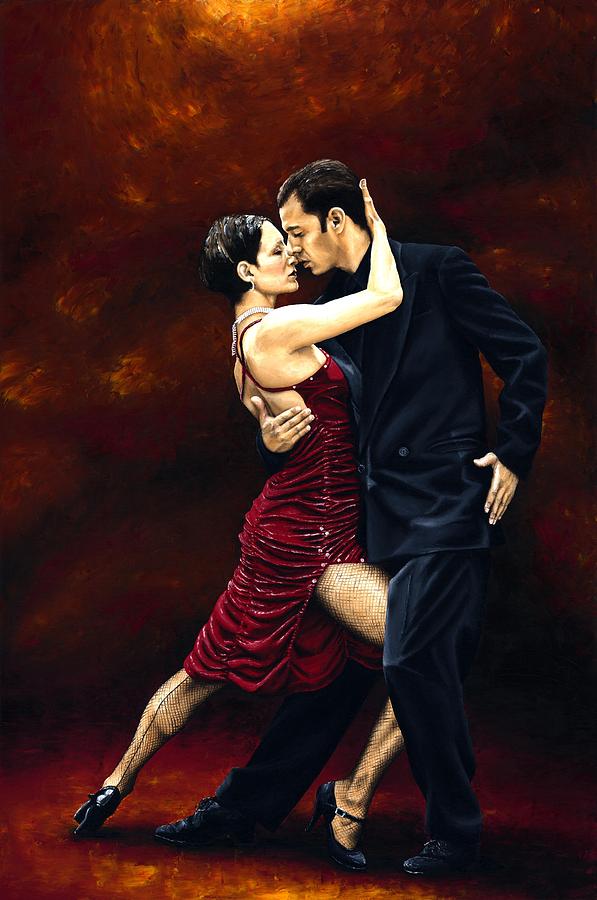 597x900 That Tango Moment Painting By Richard Young - Tango Painting