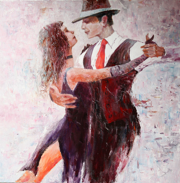 630x640 Vladimir Volosov Artwork Tango Original Painting Oil - Tango Painting