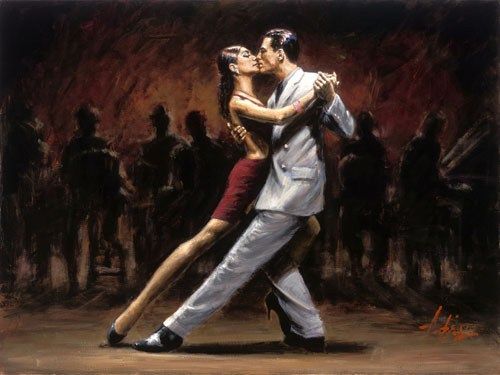 500x375 Fabian Perez Tango In Paris Ii Painting 50% Off - Tango Painting