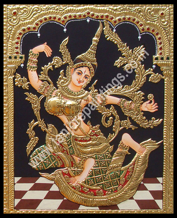 600x739 The Cultural Heritage Of India Tanjore Paintings Of Tanjore - Tanjore Painting Cost