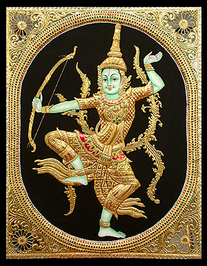 300x386 Indonesian Rama [Ta - Tanjore Painting Usa