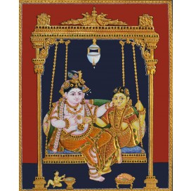 272x272 Buy Tanjore Paintings Online Krishna Radha Ganesha Vishnu - Tanjore Painting Usa