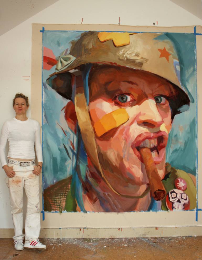 770x991 Saatchi Art Tank Girl Painting By Jo Hay - Tank Girl Painting