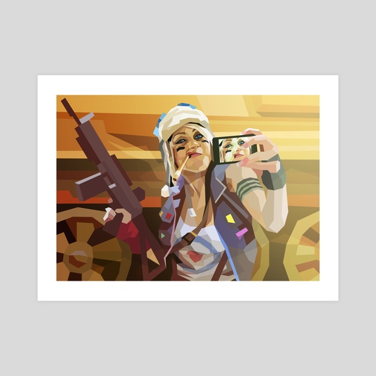 540x540 Tank Girl, An Art Print By Liam Brazier - Tank Girl Painting