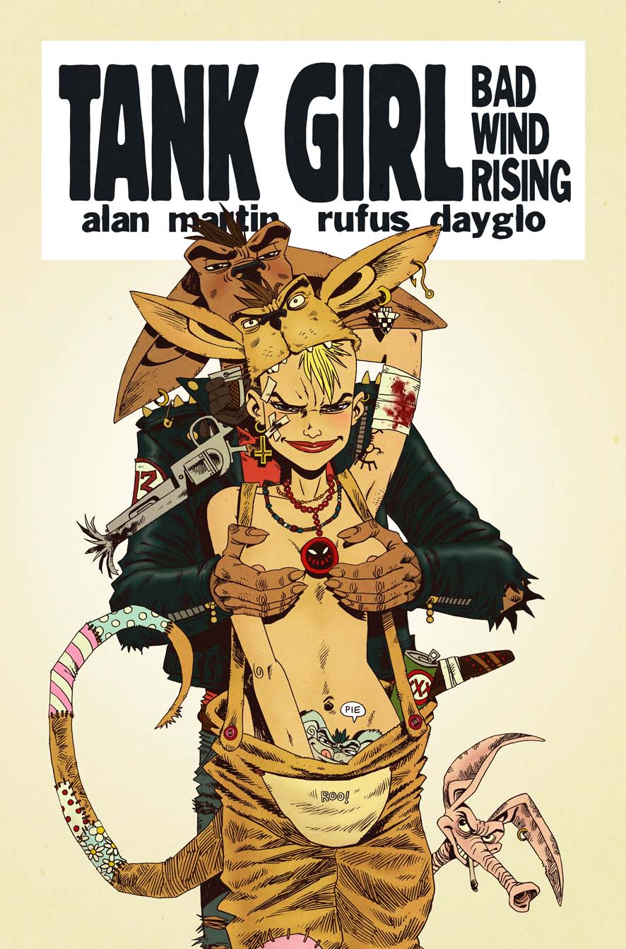 886x1343 Tank Girl Action Movie Cyberpunk Retro Vintage Kraft Poster - Tank Girl Painting