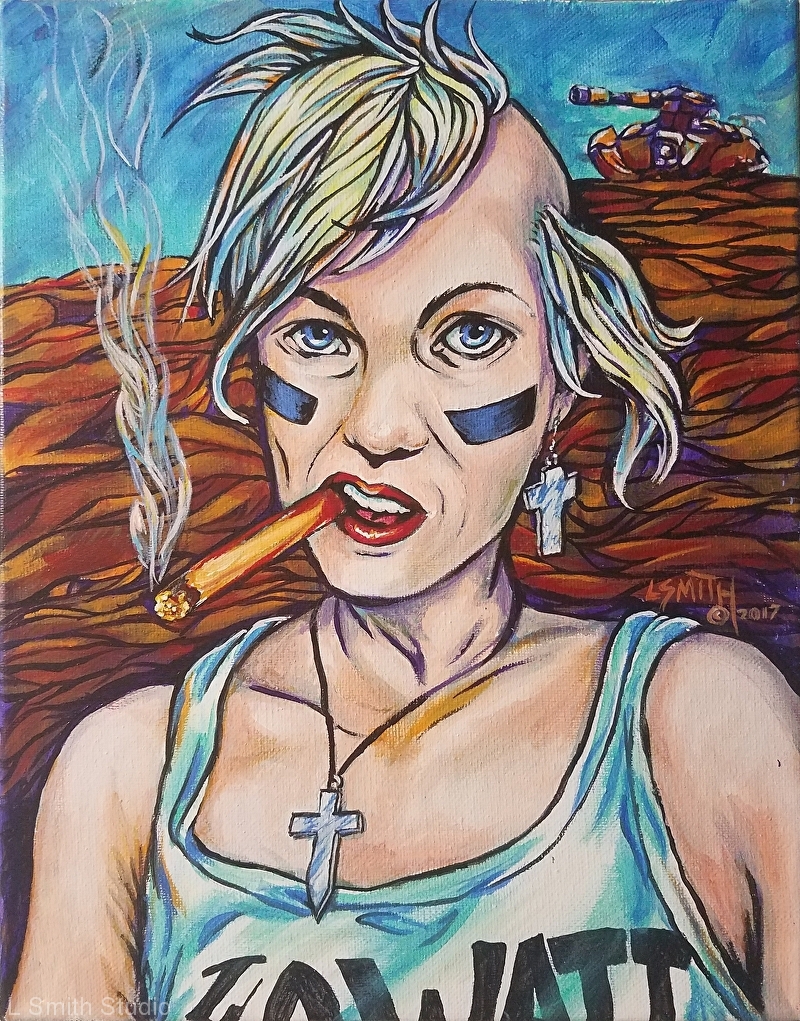 800x1021 Libby Smith - Tank Girl Painting
