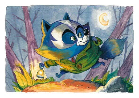 590x418 Tanuki Painting - Tanuki Painting