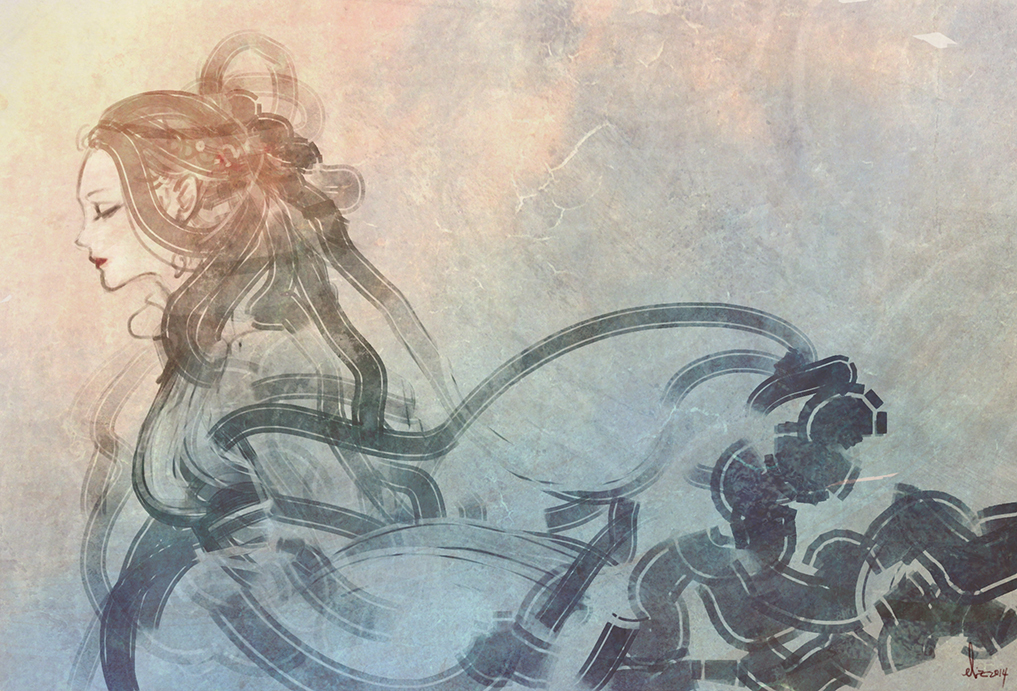 1017x691 Taoist Fairy By Eliz7 - Taoist Painting