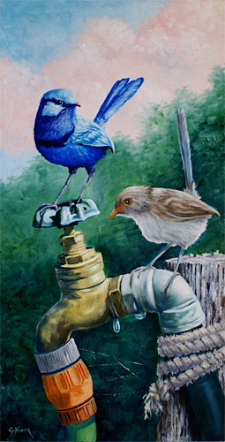 255x500 Gilly Huber Artist - Tap Painting