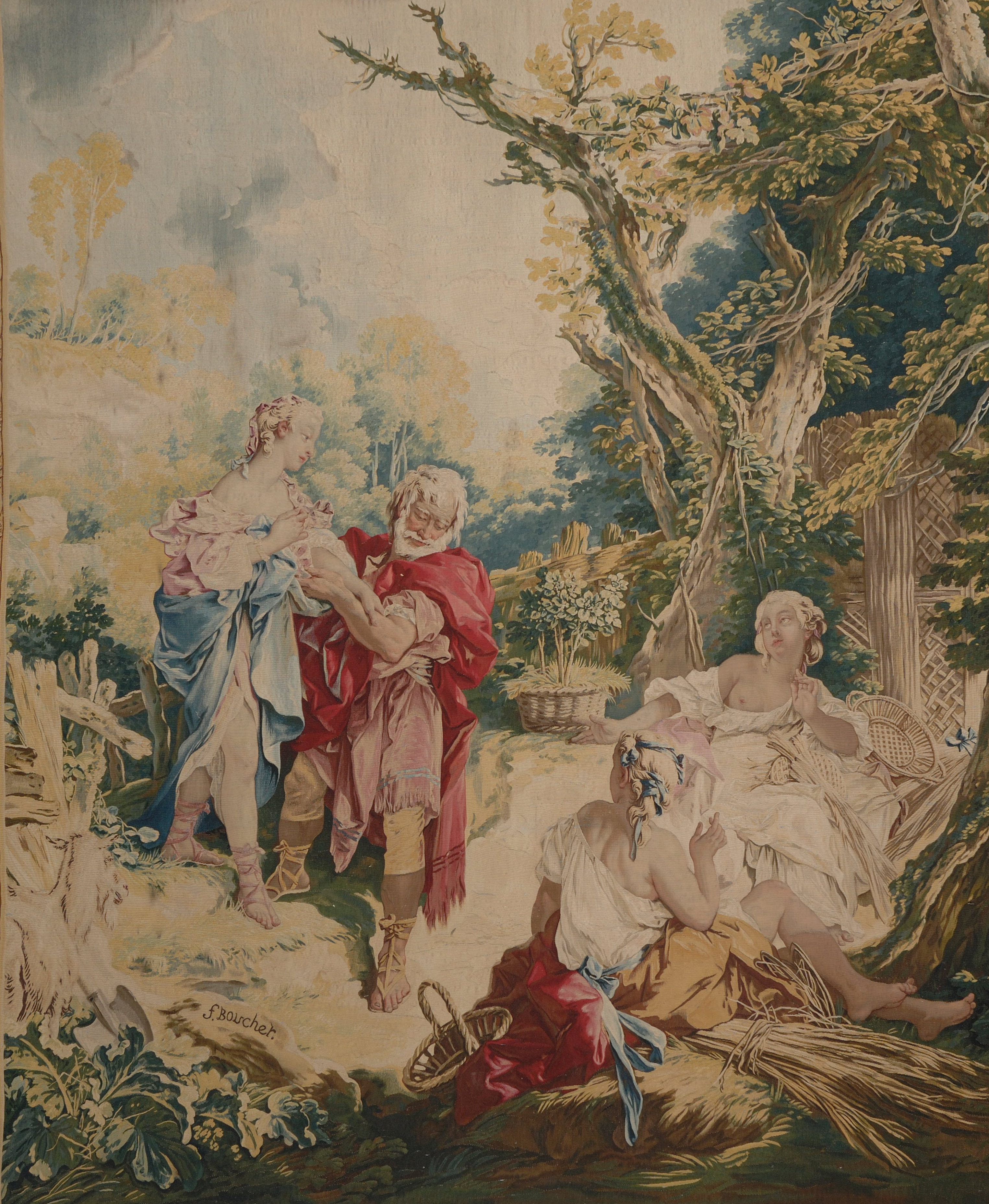 3050x3714 Filedesigned By Boucher, French - Tapestry Painting