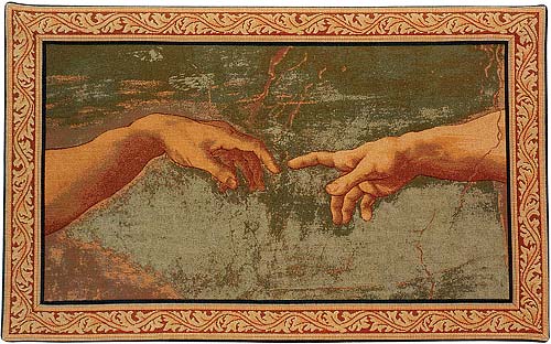 500x312 Italian Tapestry Wall Hanging Creation By Michelangelo Ebay - Tapestry Painting