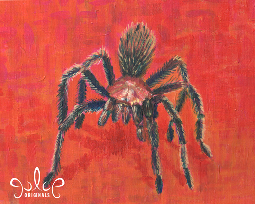 524x419 Not So Itsy Julieoriginals - Tarantula Painting