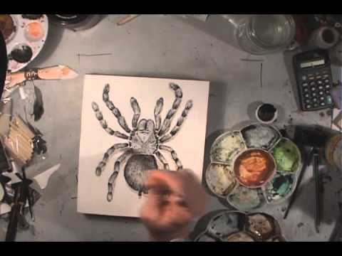 480x360 Big Tarantula, Little Painting - Tarantula Painting