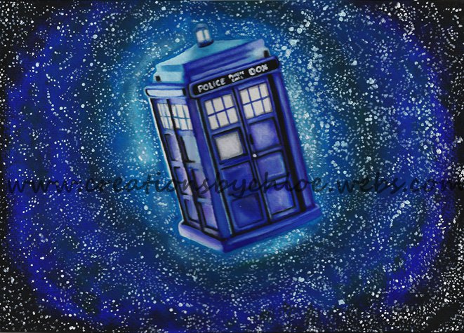 661x475 Tardis By Itscloctorart - Tardis Painting