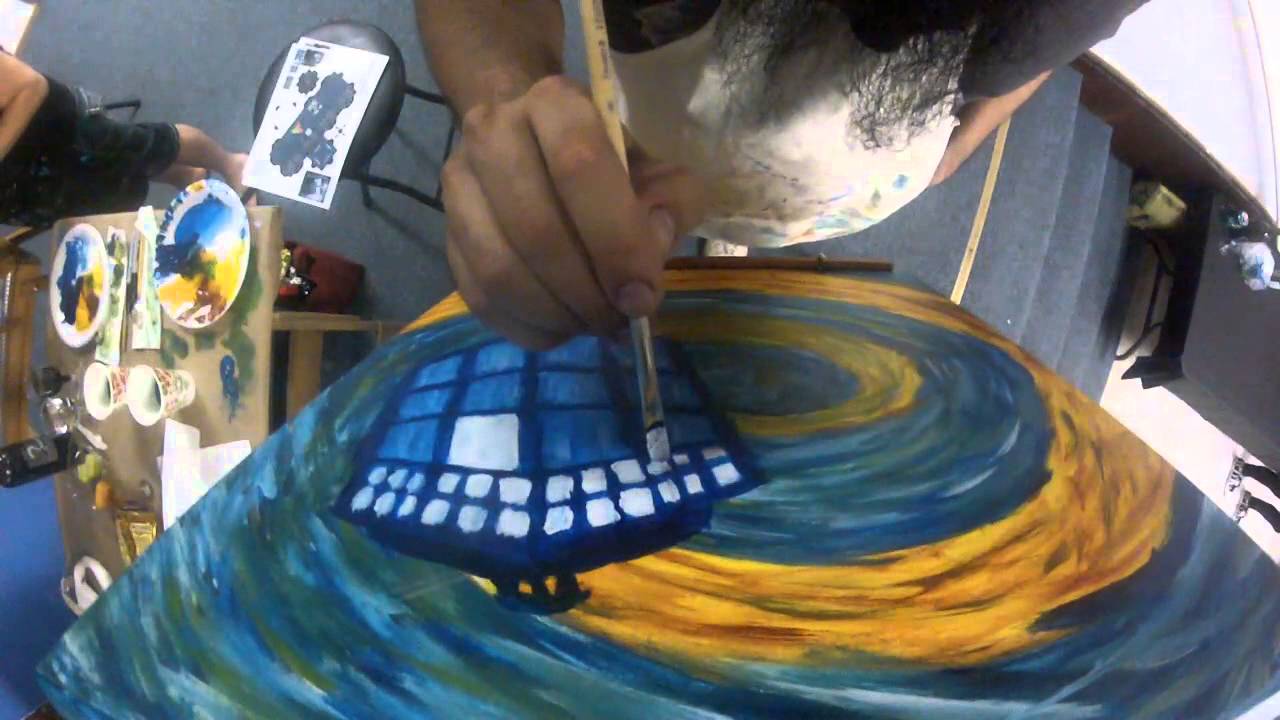 1280x720 Painting The Tardis - Tardis Painting