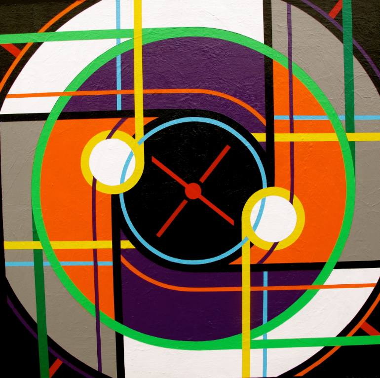 770x766 Saatchi Art On Target Painting By M - Target Painting