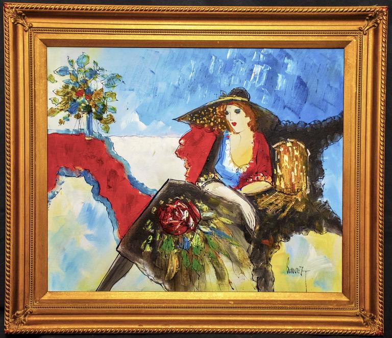 768x664 Itzchak Tarkay - Tarkay Original Painting