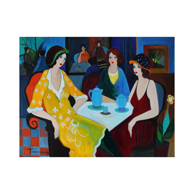 800x800 Ladies With Hats - Tarkay Original Painting