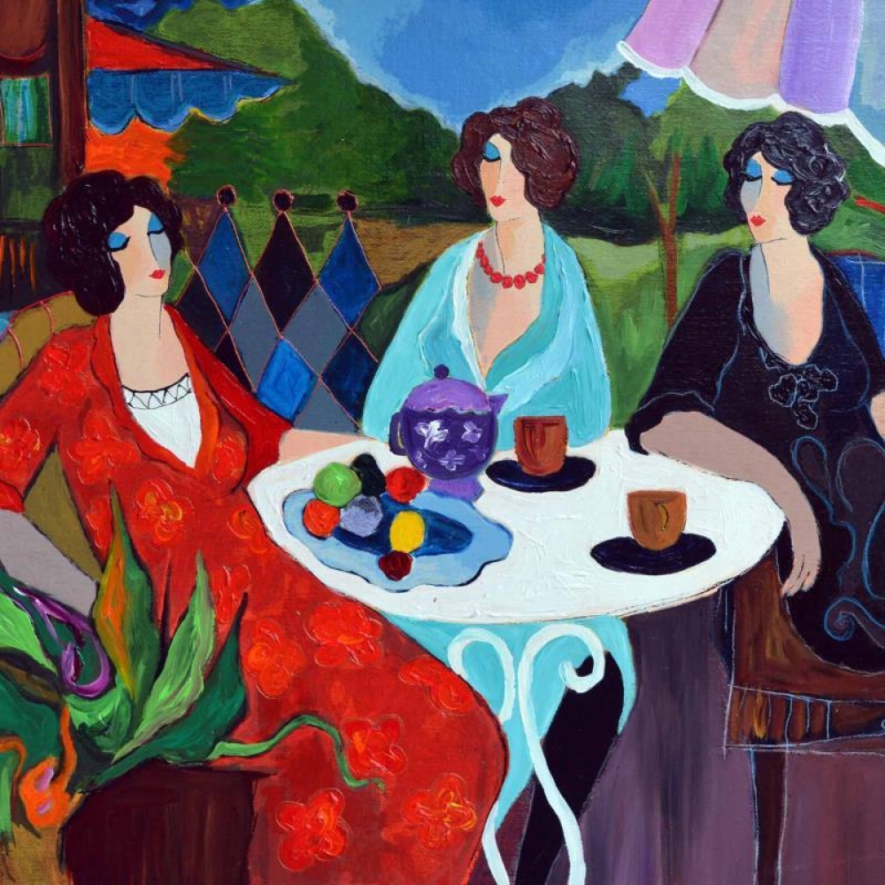 1000x1000 Online Sports Memorabilia Auction Pristine Auction - Tarkay Painting