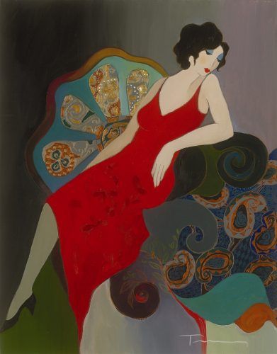 391x500 Behind The Artist Itzchak Tarkay Galleries, Artist - Tarkay Painting