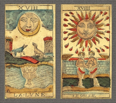 400x354 Il Tarocco Di Besancon Tarot Cards J. B. Benois - Tarot Painting