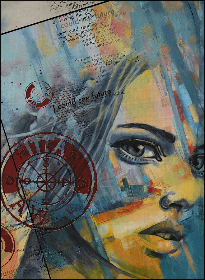 659x900 Abstract Tarot Art 022a Painting By Corporate Art Task Force - Tarot Painting