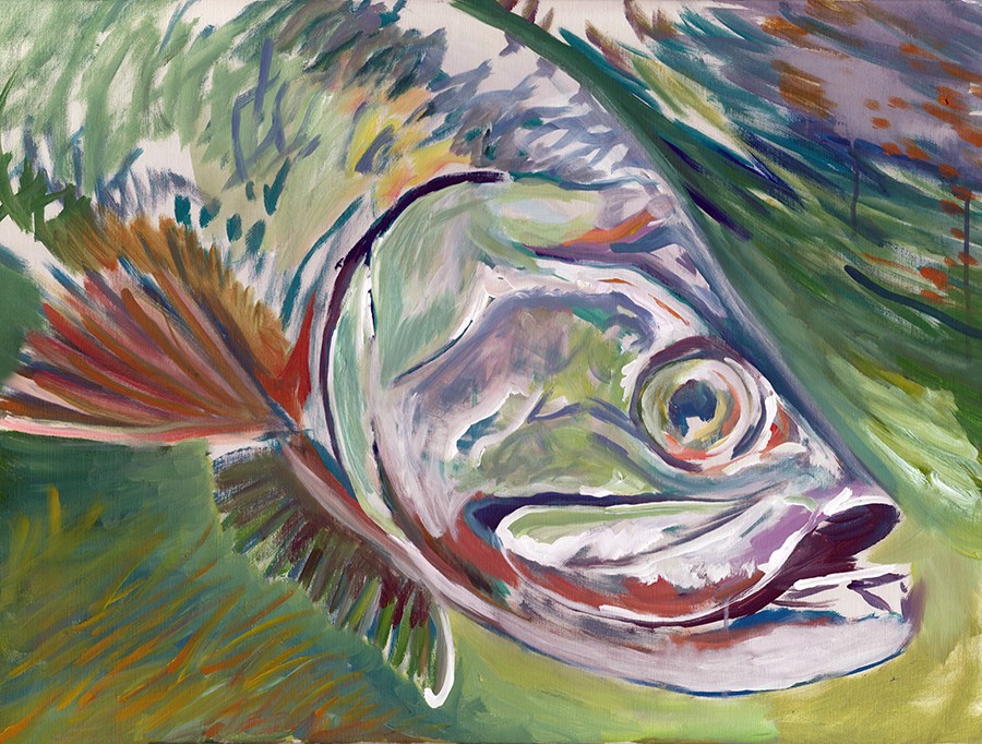 Tarpon Painting at PaintingValley.com | Explore collection of Tarpon ...