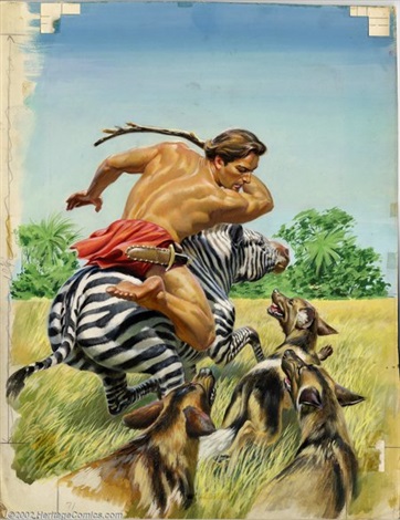 362x470 Mo Gollub - Tarzan Painting