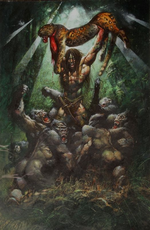 524x800 Simon Bisley, Tarzan Comic Art Dave's Vallejofrazetta Esque - Tarzan Painting
