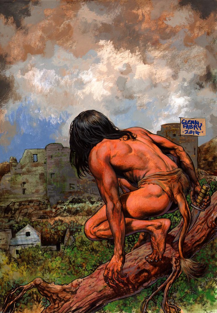745x1073 Tarzan Paint By Glennfabry - Tarzan Painting